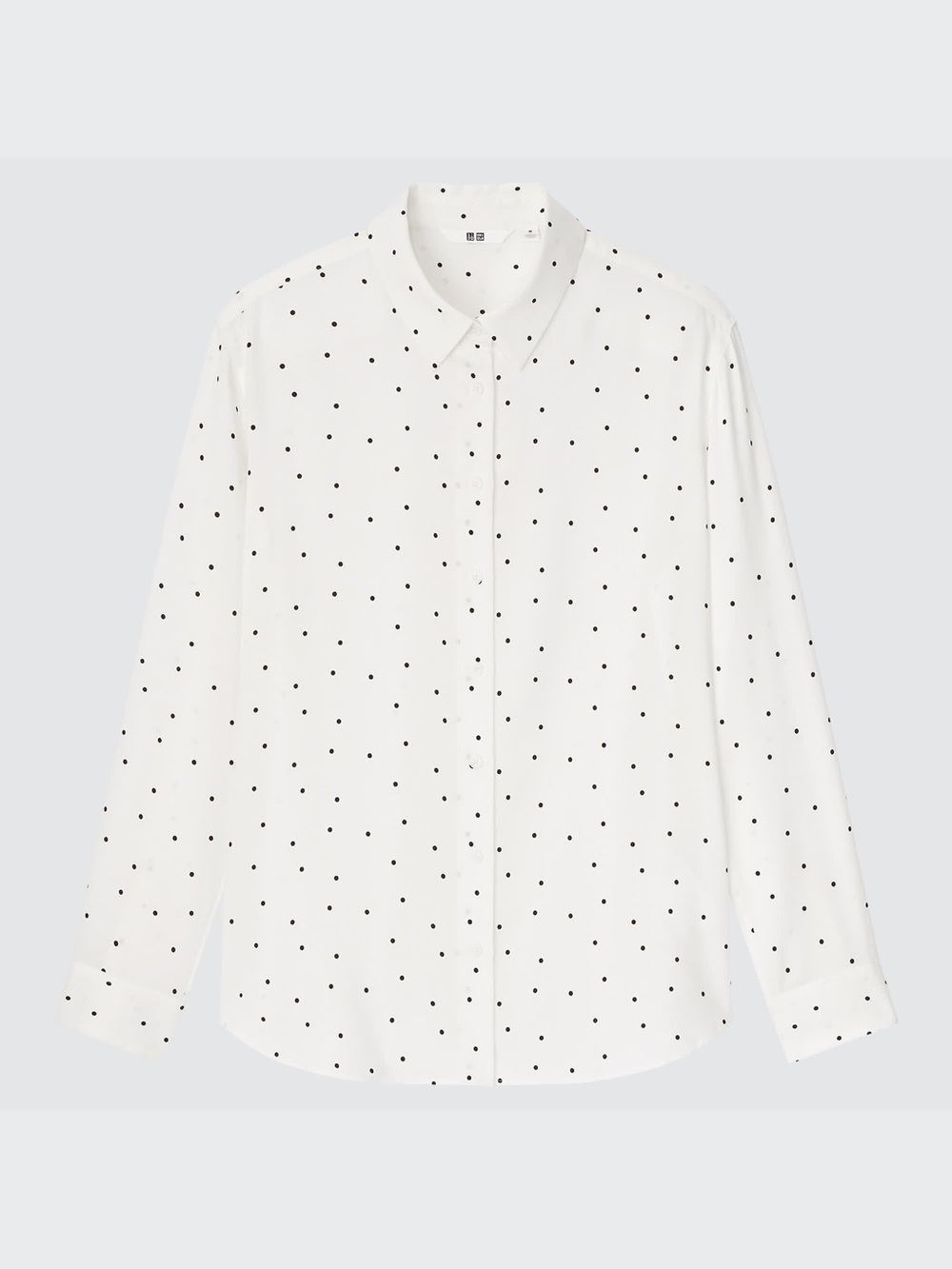 Uniqlo Rayon Long Blouse, polka dot